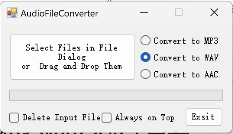 Audio Converter (MP3 WAV AAC) - PC - (Windows)