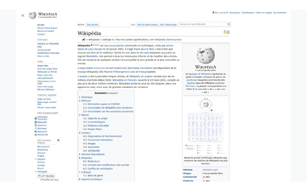 Full Width Wikipedia