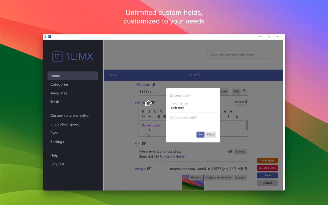 #4. 1LimX: File Note Password Keeper Manager (Windows) 作者: Hahoto