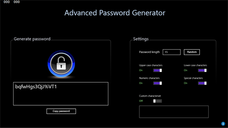 Advanced Password Generator (Free) Screenshots 1