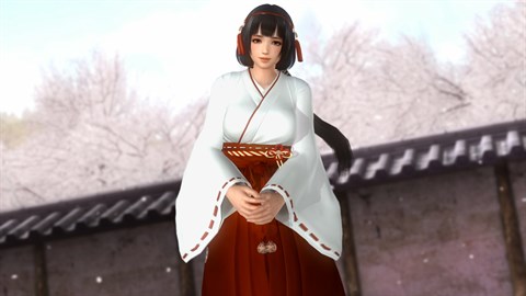 DOA5LR Schreinjungfrau-Kostüm - Naotora Ii