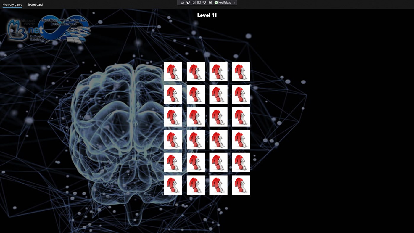 #5. Memory matching-game NoAds (Xbox) 作者: MB.NET Software Solutions
