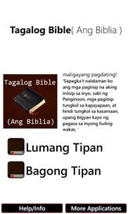 Tagalog Bible ( Ang Biblia ) screenshot 1