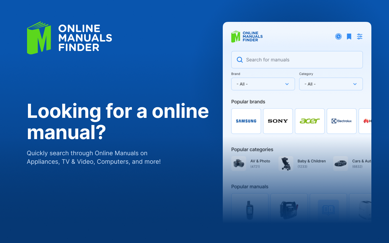 Online Manuals Finder