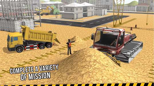 Excavator Crane Simulator - Buildings Construction screenshot 1