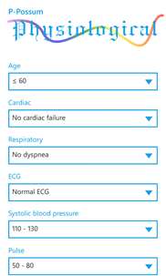 Medical scoring system screenshot 3