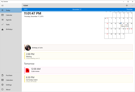 My Calendar Screenshots 1