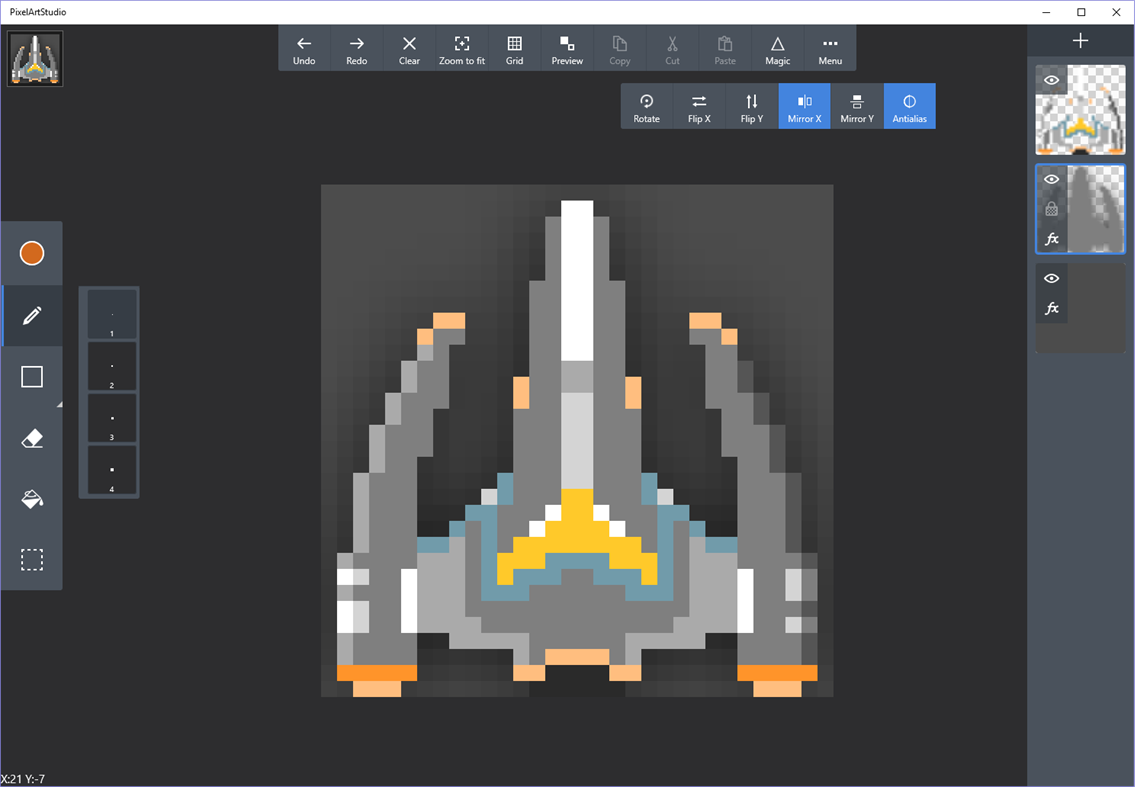 #6. Pix2d - Pixel Art Studio (Windows) Por: Gritsenko
