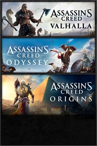 Pacote Assassin's Creed: Assassin's Creed Valhalla, Assassin's Creed Odyssey e Assassin's Creed Origins