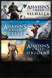 Paquete de Assassin's Creed®: Assassin's Creed® Valhalla, Assassin's Creed® Odyssey y Assassin's Creed® Origins