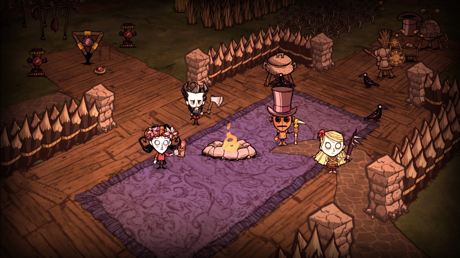 Game don. Don t Starve together. Don t Starve игра. Don't Starve together игрушки. Don't Starve Mega Pack 2020.