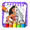 mona princess coloring