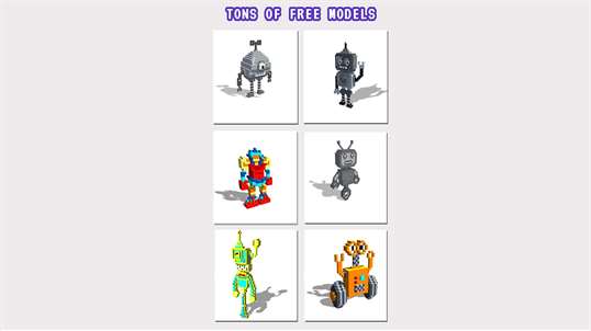 Robots 3D Color by Number - Voxel Coloring Book screenshot 5