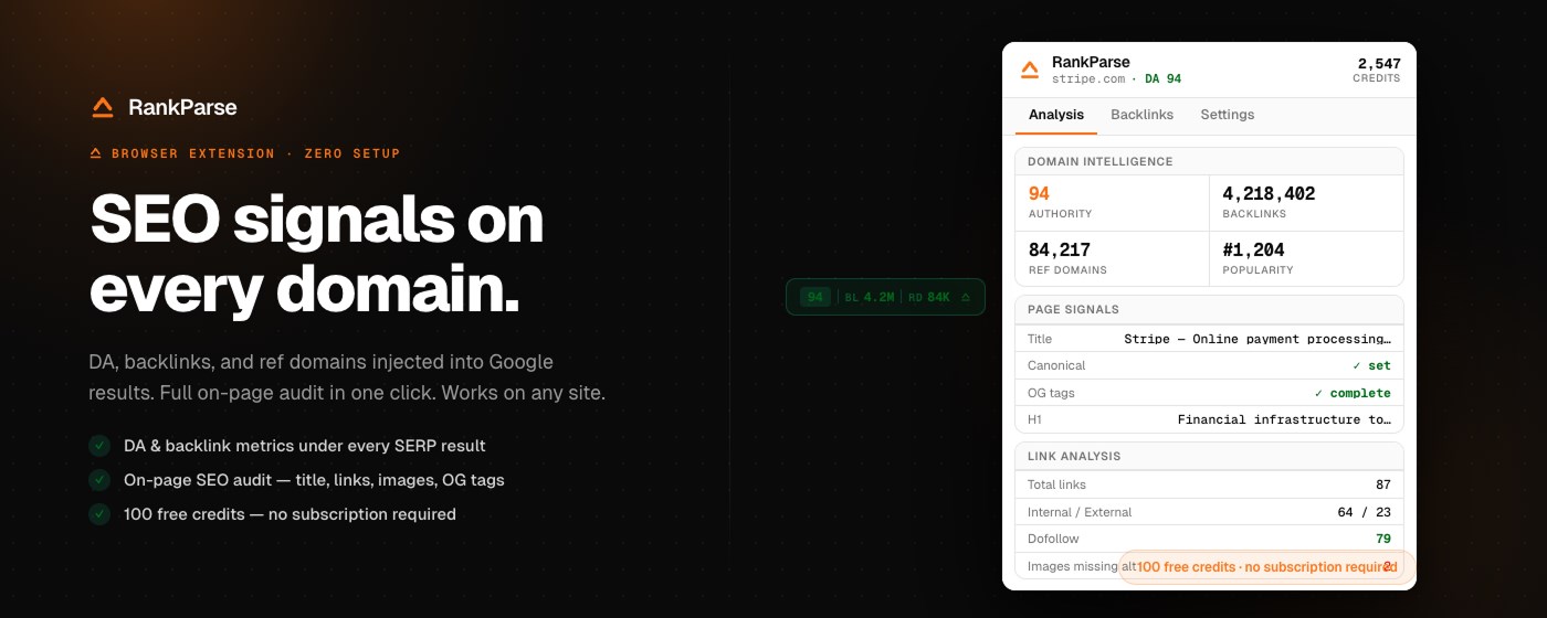 RankParse SEO Toolkit