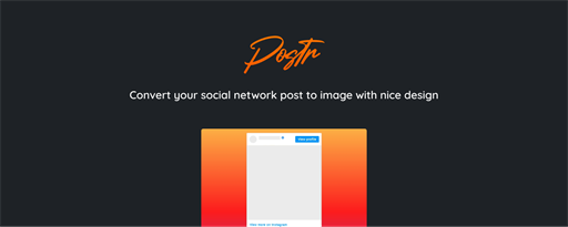 Postr marquee promo image