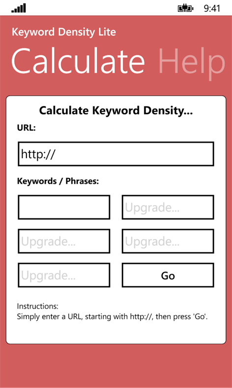 Keyword Density Lite Screenshots 1