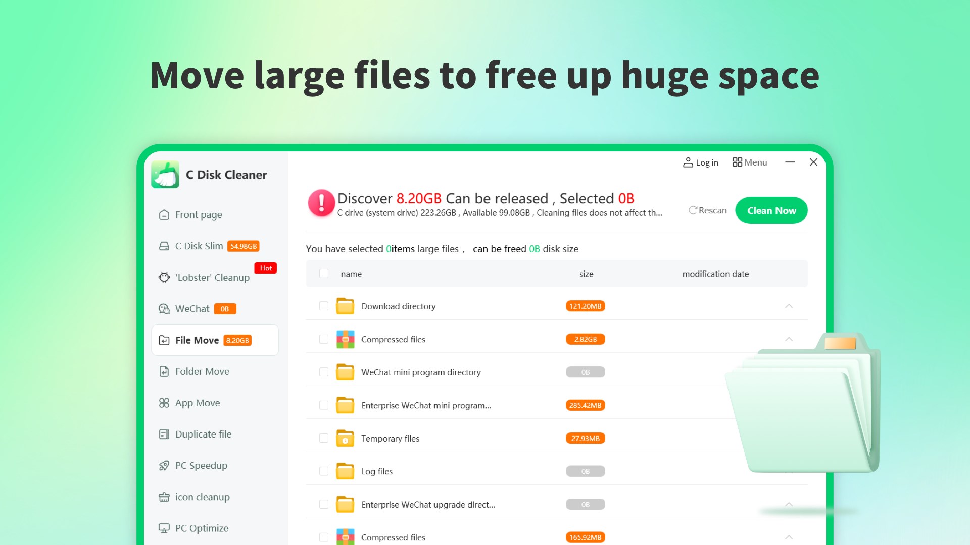 PC Cleaner - Free Up Space & Disk Cleanup screenshot