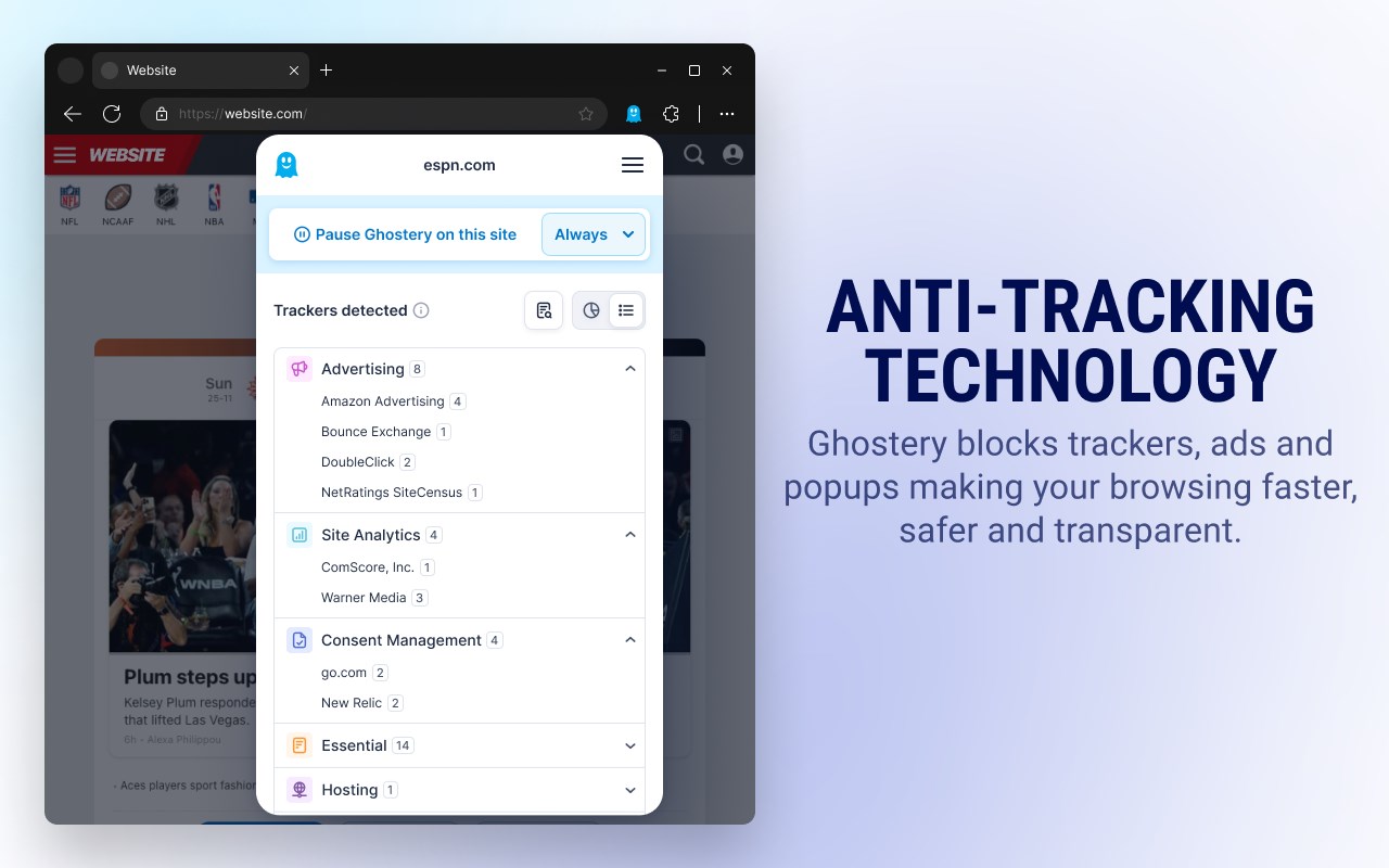Ghostery Tracker & Ad Blocker - Privacy AdBlock