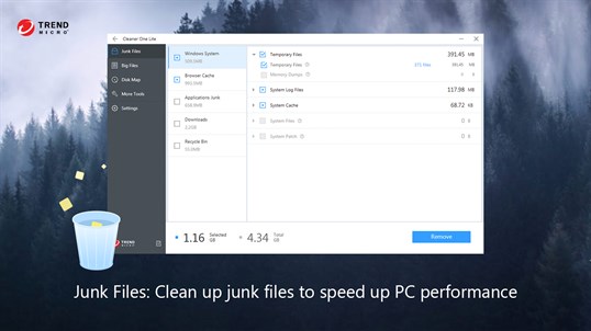 Cleaner One Lite PC Cleaner, Free up Disk Space, Duplicate Cleaner, Clean RAM Memory, Optimize Storage & Speed up Windows System, Check Network Speed screenshot 2