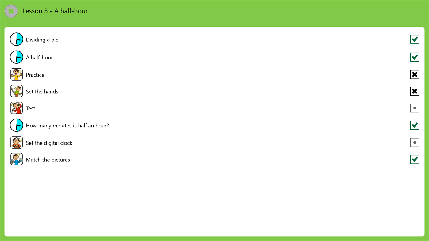 #2. Learning to tell Time (Windows) De: pmq software