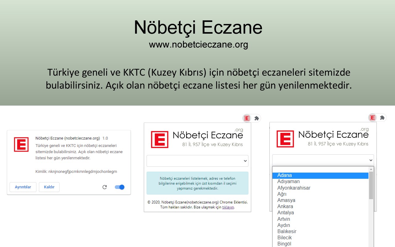 Nöbetçi Eczane (nobetcieczane.org)