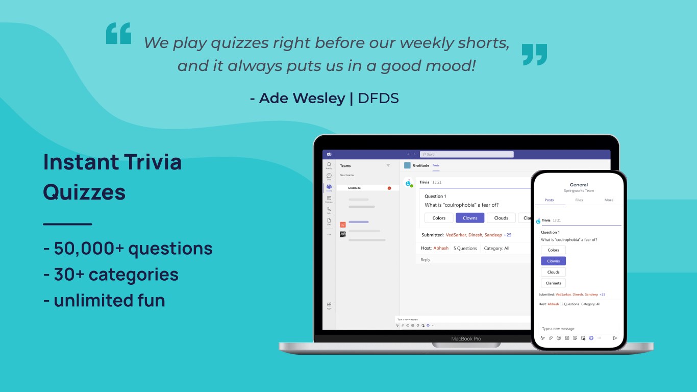 Trivia for Microsoft Teams is here - Springworks Blog