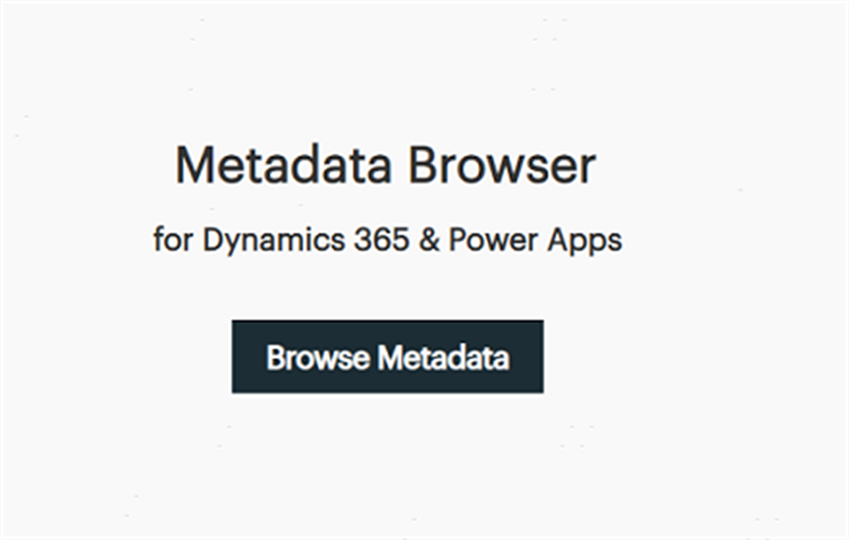Metadata Browser for Dataverse
