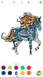 Horse Coloring Pages for Adults screenshot 2