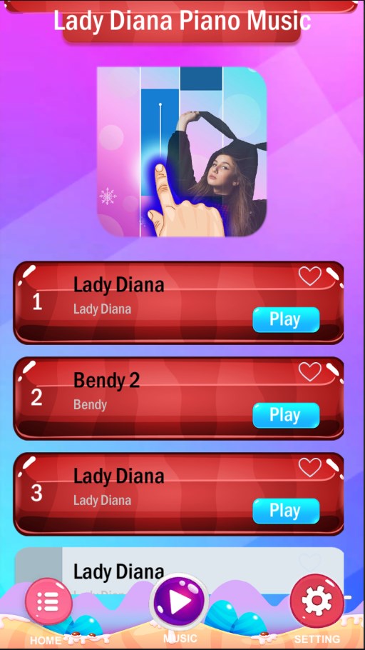 Lady Diana Piano Game Tiles APK para Android - Download