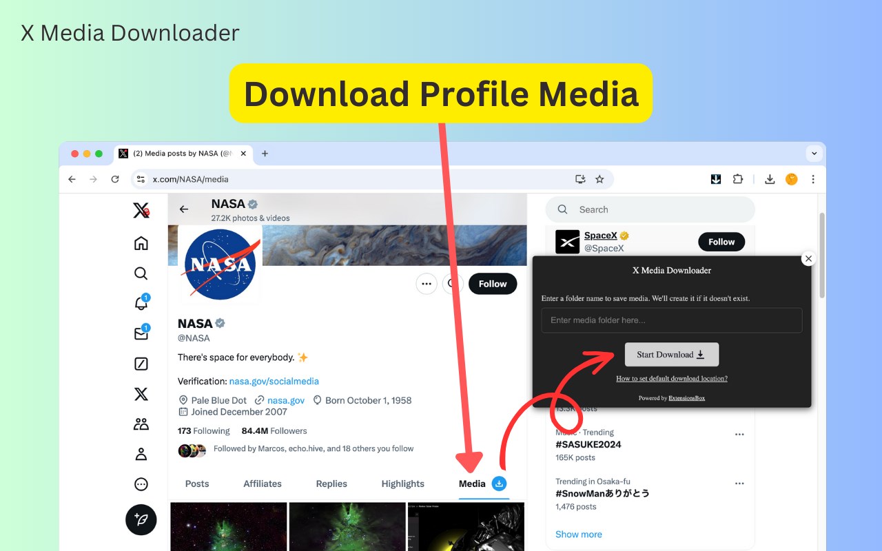 X Media Downloader - Twitter Image & Video Downloader