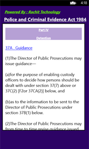 Police and Criminal Evidence Act 1984 screenshot 3