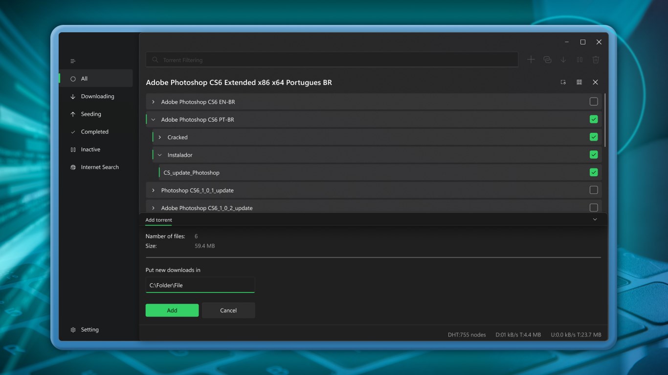 Torrent Manager PRO — неофициальное приложение в Microsoft Store