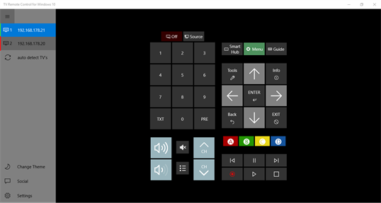 TV Remote Control for Windows 10 screenshot 2