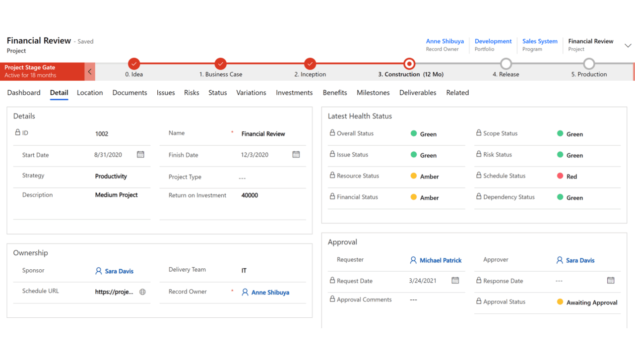 Snapshot 1 of CoPlan: Capital Planning and Project Management Solution