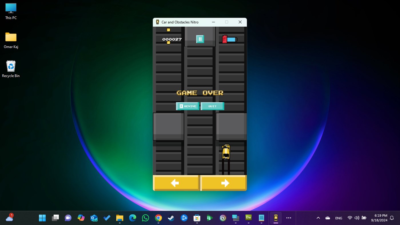 #5. Car and Obstacles Nitro (Windows) 由: Omar Kaj