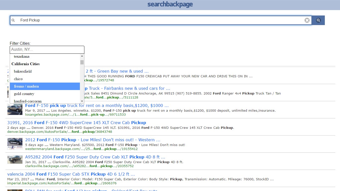 Search Backpage Nationwide + Search Backpage Images + Search All of Backpag...