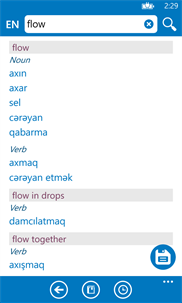 Azerbaijani English dictionary ProDict Free screenshot 2