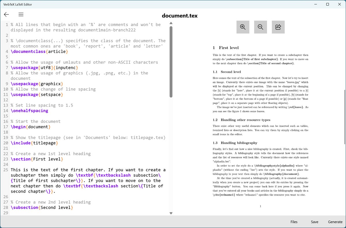 #1. VerbTeX LaTeX Editor (Windows) By: verbosus.com