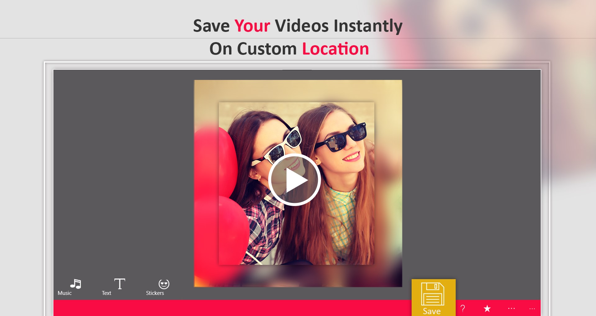 Video Editor No Crop, Add Music for Windows 10