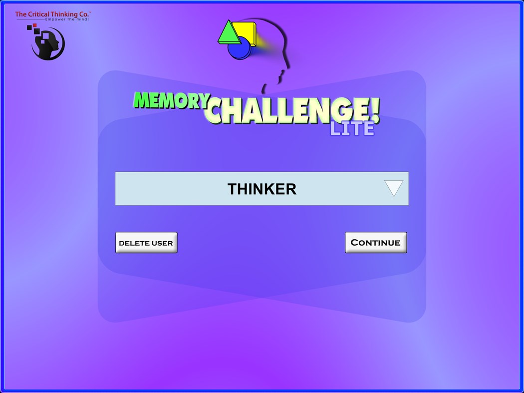 #1. Memory Challenge! (Lite) (Windows) Podle: The Critical Thinking Co.
