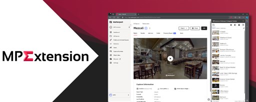 MPExtension: Matterport Side Panel Toolbox marquee promo image