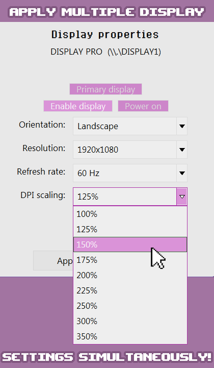 UDM - Ultimate Display Manager for Windows screenshot