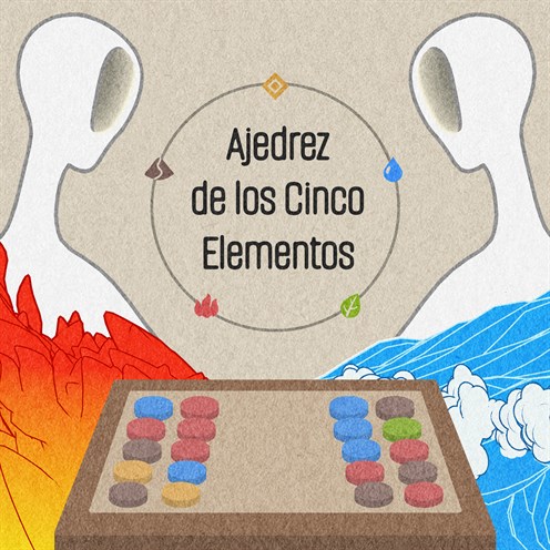 Foto en caja de Ajedrez de los Cinco Elementos