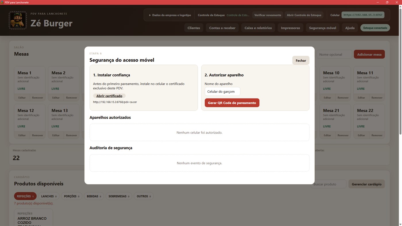 #7. Ponto de Venda para Lanchonete (Windows) By: HANS FRANK DESENVOLVIMENTO DE APLICATIVOS