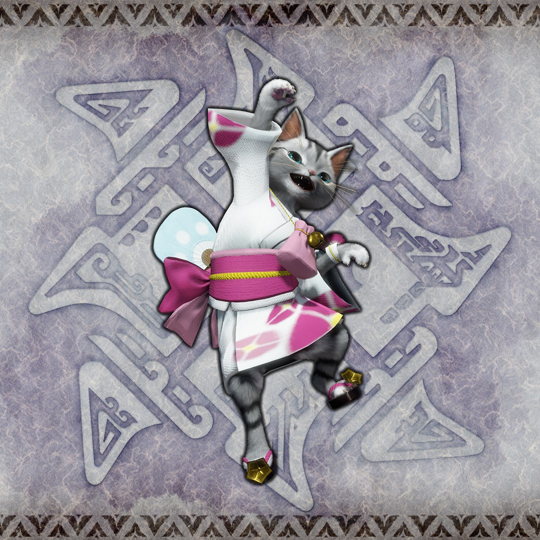 F Floral Yukata Palico Layered Armor Piece