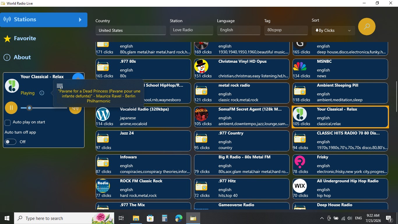 World Radio Live screenshot