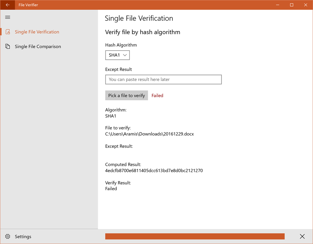 #1. File Verifier (Windows) โดย: John Aramis