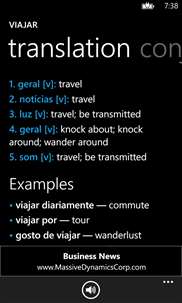 Portuguese English Dictionary+ screenshot 2