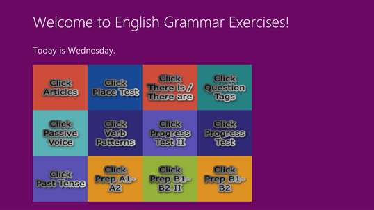English Grammar Exercises screenshot 1