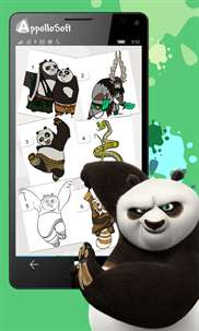 Kung Fu Panda Paint screenshot 2